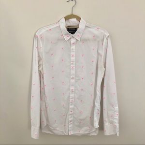 Bonobos Slim Fit Button Down with Pink Flamingos
